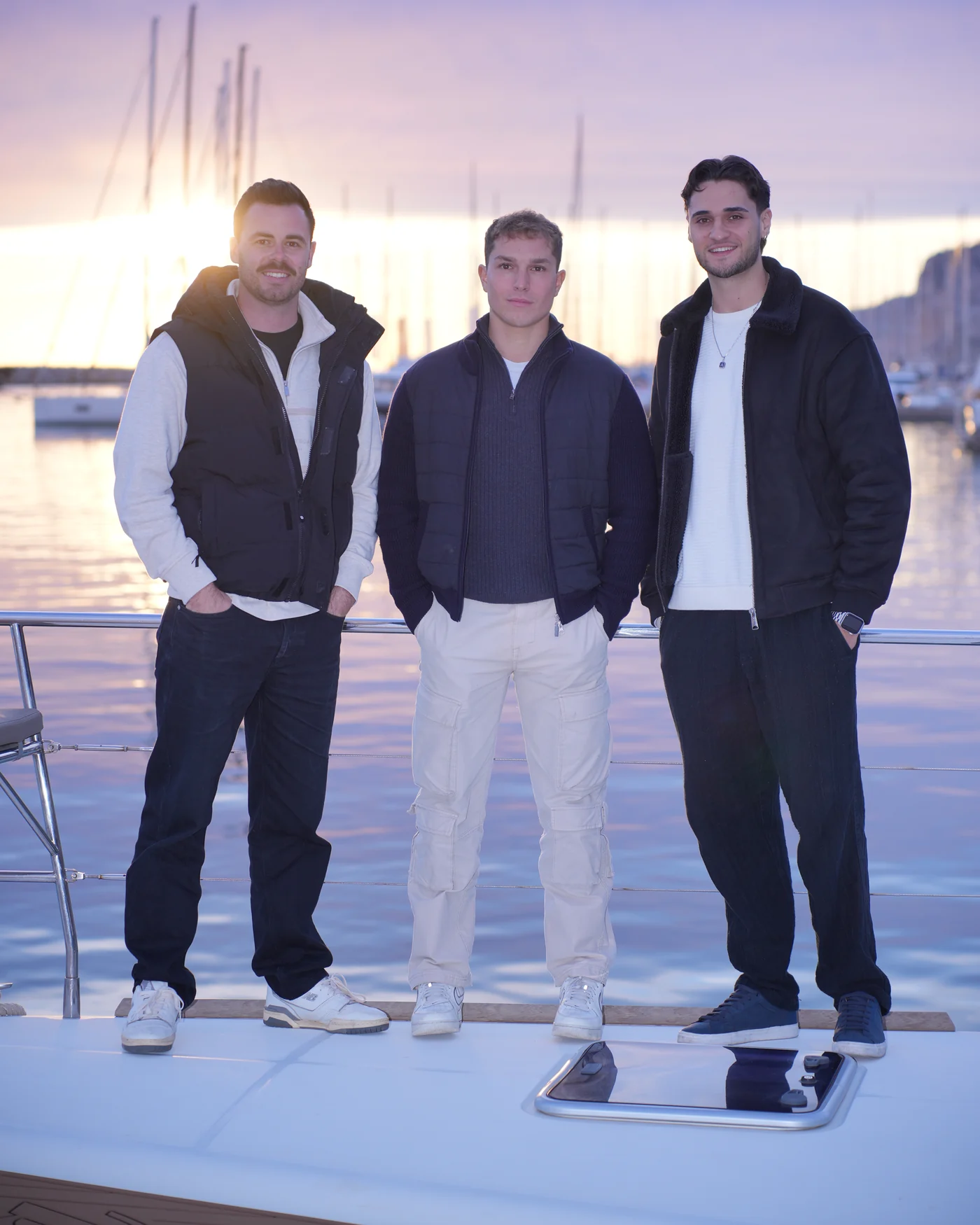 Pau, Javi y Alo, fundadores de Vida en Yates